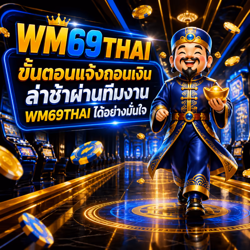 ขั้นตอนแจ้งถอนเงินล่าช้าผ่านทีมงาน WM69THAI ได้อย่างมั่นใจ